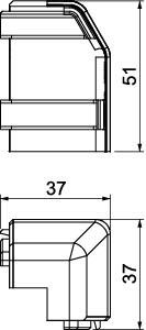OBO duct External corner SL AE2050 rws 6132265