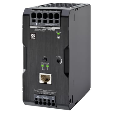Bogtype strømforsyning, 480 W, 24VDC, 20A, DIN-skinne montage, push-in terminal, Coated, Ethernet IP/Modbus TCP kompatibilitet S8VK-X48024-EIP 680576
