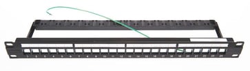 Patchpanel E-Series tomt 24 ports panel. 1U. Sort 2269025-1