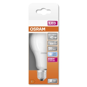 OSRAM LED STAR standard mat 600lm 6,5W/840 (45W) E27 12V 4058075757608