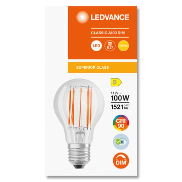 OSRAM LED Comfort standard filament 1521lm 11W/927 (100W) E27 dimmable  4058075758742