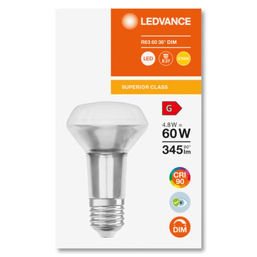 OSRAM LED Comfort R63 36° 345lm 4,8W/927 (60W) E27 dimmable 4058075759701