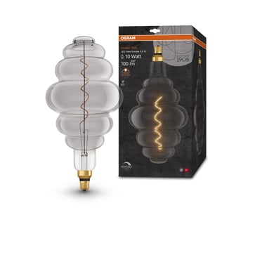OSRAM Vintage 1906 LED nest smoke spiral filament ultra thin 100lm 4,8W/818 (10W) E27 dimmable 4058075761056