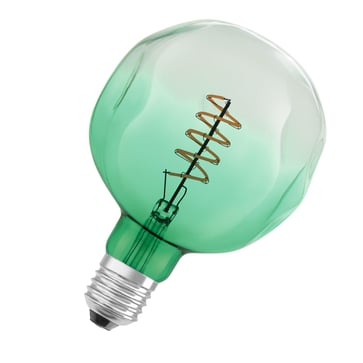OSRAM Vintage 1906 LED globe curly green spiral filament ultra thin 200lm 4,5W/816 (18W) E27 dimmable 4058075761858