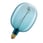 OSRAM Vintage 1906 LED globe balloon blå spiral filament ultra thin 100lm 4,5W/816 (10W) E27 dimmable 4058075761872 miniature