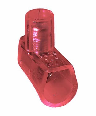 Samlemuffe enkelt 2,5mm² i pakker á 100 styk rød 437024