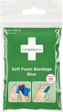 Cederroth Soft Foam bandage blå 6x40cm 51011023