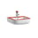 LAUFEN FLORAKIDS washbasin, 45 x 41 x 14 cm, white/red H8150310621041 miniature