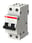 Automatsikring C 10A, 2-polet C-karakteristik, brydeevne 6kA, 230/400V AC, 35mm bred S202-C10 2CDS252001R0104 miniature