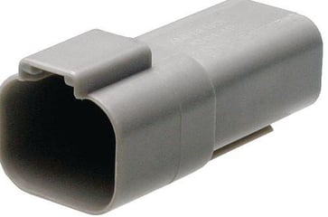 Kabelhanstik stikforbindelse 4 poler grå Amphenol Industrial 144-03-262