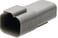 Kabelhanstik stikforbindelse 4 poler grå Amphenol Industrial 144-03-262 miniature