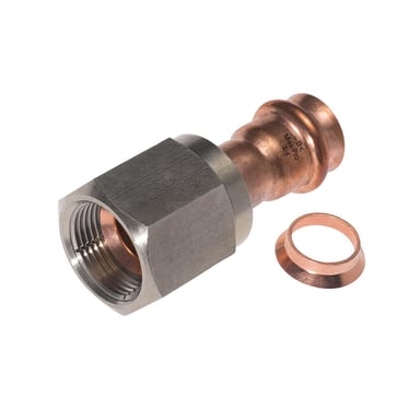 Conex Bänninger >B< MaxiPro Complex Flare with Inox nut and copper washer - Flare Adaptor ¼" MPA5289G0020201