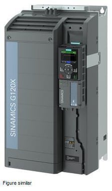 SINAMICS G120X Rated power: 45 kW At 110% 60s, 100% 240 s Radio interference suppression filter for category C2 380-480 V 3 AC , 6SL3220-3YE38-0AF0 6SL3220-3YE38-0AF0
