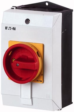 Main breaker, 3 pole + N, 25 A, Emergency-Stop function, Lockable in the 0 (Off) position, surface mounting 207298