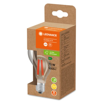 LEDVANCE LED standard filament 1055lm 5W/830 (75W) E27 energyclass A 4099854002823