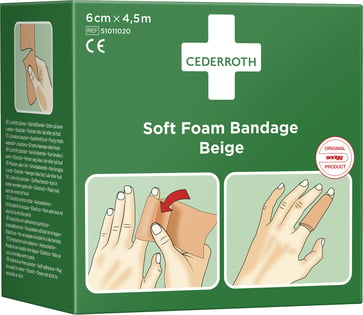 Cederroth Soft Foam bandage beige 6x450cm 51011020
