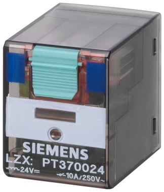 Plug-in relay, 4 co contacts, LZX:PT570524 LZX:PT570524