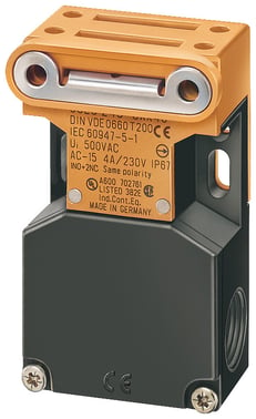Sirius safety position switch with separate actuator Molded-plastic enclosure lateral and face-end 1NO+2NC 3SE2243-0XX