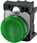 Indikatorlys, 22 mm, rund, plastik, grøn, glat linse, med holder, LED modul 3SU1102-6AA40-1AA0 3SU1102-6AA40-1AA0 miniature