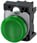 Indikatorlys, 22 mm, rund, plastik, grøn, glat linse, med holder, LED modul 3SU1102-6AA40-1AA0 3SU1102-6AA40-1AA0 miniature