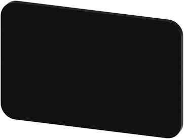 Label plade, snap-on eller selvklæbende, for label holder, label str. 17.5 x 27 mm, label; sort, bogstaver; hvid, uden inskription 3SU1900-0AD16-0AA0