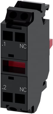 Kontaktmodul med 1 Kontakt element, 1NC, fjeder terminal 3SU1400-1AA10-3CA0