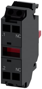 Kontaktmodul med 1 Kontakt element, 1NC, fjeder terminal 3SU1400-1AA10-3CA0