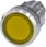 Lystrykknap 22 mm, rund, metal, skinnende, gul, flad 3SU1051-0AB30-0AA0 miniature