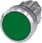 Trykknap, 22mm, rund, Metal, Skinnende, Grøn, Flad 3SU1050-0AB40-0AA0 miniature
