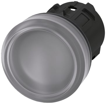 Indikatorlys, 22mm, rund, plastik, Farve; Klar 3SU1001-6AA70-0AA0