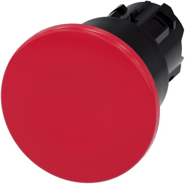 Paddehatte trykknap, 22 mm, rund, plastik, rød, 40 mm, låsende 3SU1000-1BA20-0AA0