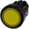 Lystrykknap, 22 mm, rund, plastik, gul, flad 3SU1001-0AB30-0AA0 miniature