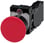 Paddetrykknap, 22 mm, rund, plastik, rød, 40 mm, låsende med holder, 1 NO+1 NC, skrue 3SU1100-1BA20-1FA0 miniature