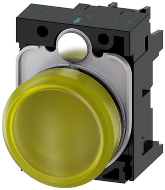 Signallampe 22 mm rund plastik gul 3SU1102-6AA30-1AA0