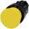 Paddetrykknap, 22 mm, rund, plastik, gul, 30 mm, 3SU1000-1AD30-0AA0 miniature