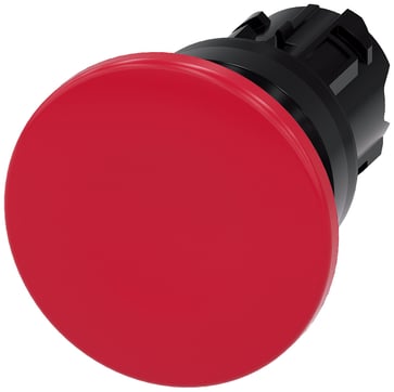 Paddetrykknap, 22 mm, rund, plastik, rød, 40 mm, 3SU1000-1BD20-0AA0