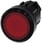 Lystrykknap, 22 mm, rund, plastik, rød, Trykknap, flad, låsende, 3SU1001-0AA20-0AA0 miniature