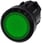 Lystrykknap, 22 mm, rund, plastik, grøn, Trykknap, flad, låsende, 3SU1001-0AA40-0AA0 miniature