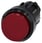 Lystrykknap, 22 mm, rund, plastik, rød, Trykknap, forhøjet 3SU1001-0BB20-0AA0 miniature