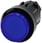 Lystrykknap, 22 mm, rund, plastik, blå, Trykknap, forhøjet 3SU1001-0BB50-0AA0 miniature