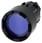 Lystrykknap, 22 mm, rund, plastik, blå, front ring, forhøjet 3SU1001-0DB50-0AA0 miniature