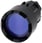 Lystrykknap, 22 mm, rund, plastik, blå, front ring, forhøjet 3SU1001-0DB50-0AA0 miniature