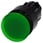 Belyst paddehattetryk, 22 mm, rund, plastik, grøn, 30 mm, låsende, 3SU1001-1AA40-0AA0 miniature