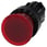 Belyst paddehattetryk, 22 mm, rund, plastik, rød, 30 mm, 3SU1001-1AD20-0AA0 miniature