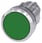 Trykknap, 22 mm, rund, metal, skinnede, grøn, flad , låsende, 3SU1050-0AA40-0AA0 miniature
