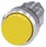 Trykknap, 22 mm, rund, metal, skinnede, gul, forhøjet 3SU1050-0BB30-0AA0 miniature