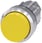 Trykknap, 22 mm, rund, metal, skinnede, gul, forhøjet 3SU1050-0BB30-0AA0 miniature