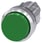 Trykknap, 22 mm, rund, metal, skinnede, grøn, forhøjet 3SU1050-0BB40-0AA0 miniature