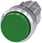 Trykknap, 22 mm, rund, metal, skinnede, grøn, forhøjet 3SU1050-0BB40-0AA0 miniature