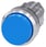 Trykknap, 22 mm, rund, metal, skinnede, blå, forhøjet 3SU1050-0BB50-0AA0 miniature